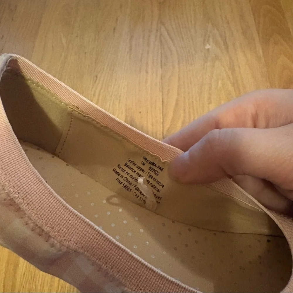 Nordstrom Rack Pink Gingham Bow Ballet Flats Shoes Sz 1